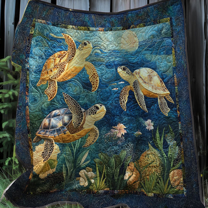 Sea Turtle Under The Sea XR0608027CL Quilt