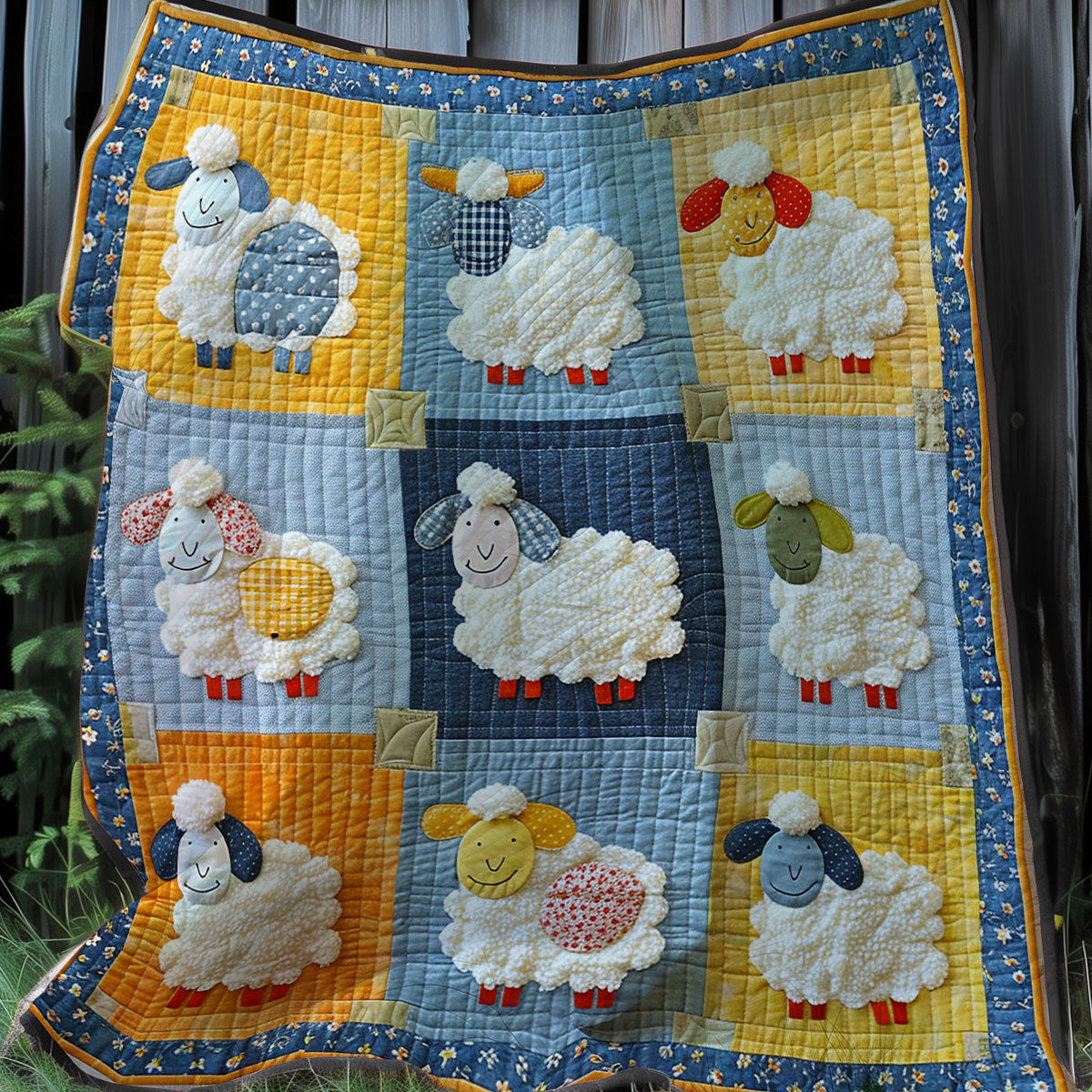 Sheeps Funny WO2607019CL Quilt