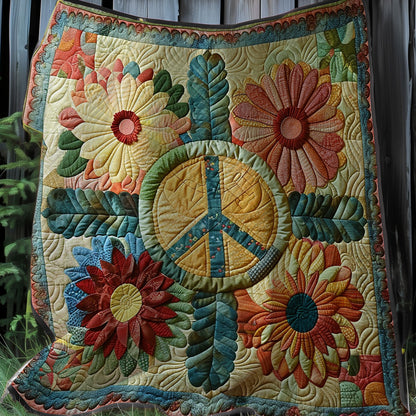 Sign Hippie Flower XR2207003CL Quilt