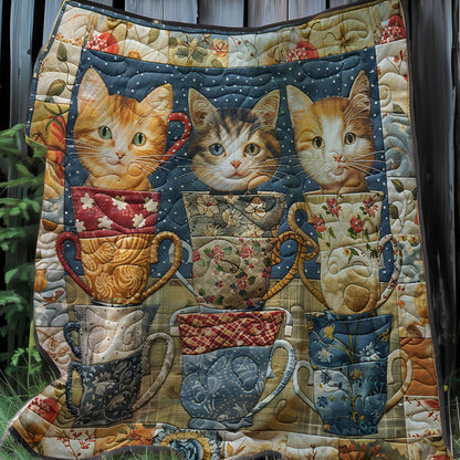 Smiling Cup Of Cats XR3007037CL Quilt