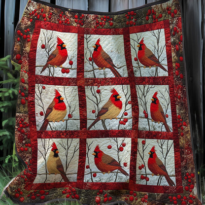 Stunning Cardinals XR0108017CL Quilt