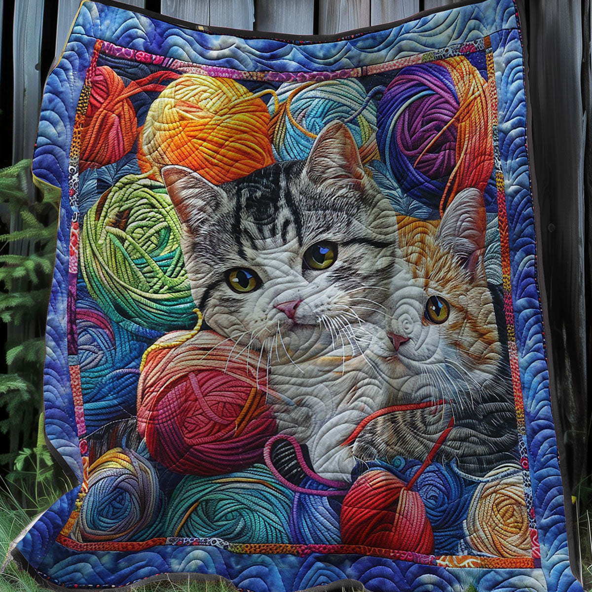 Whimsical Kitten Play XR3007026CL Quilt