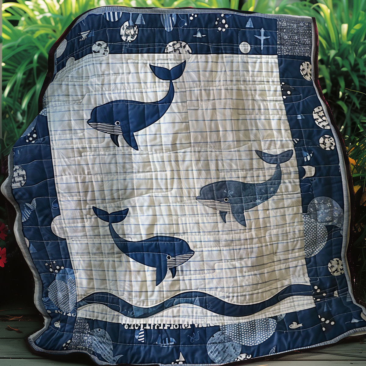 Baby Whales XR1107012CL Quilt