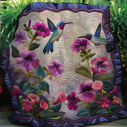 Beautiful Hummingbirds XR1907008CL Quilt