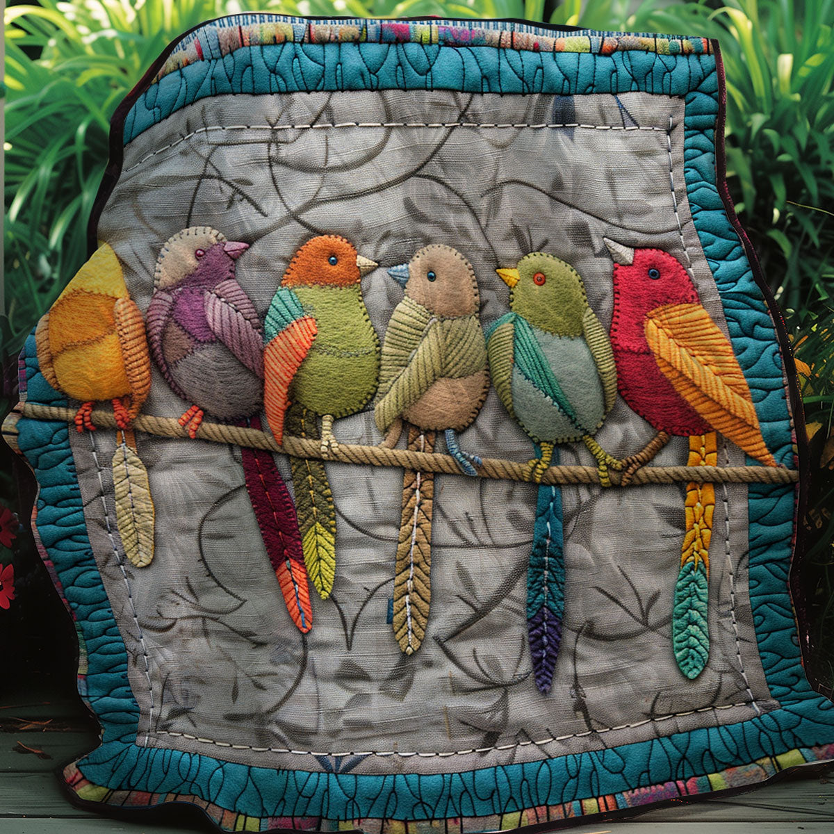 Bird Lovers XR1507015CL Quilt