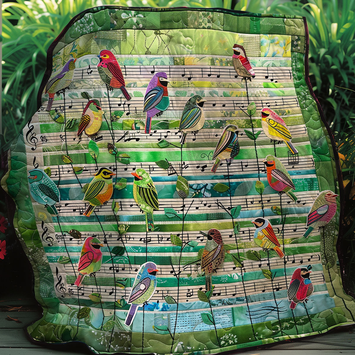 Bird Music XR2206011CL Quilt