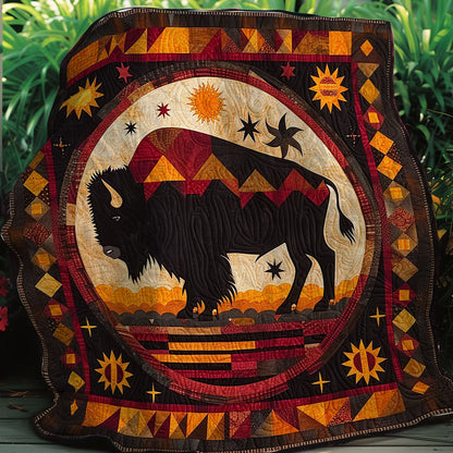 Bison Native American XR1007006CL Quilt