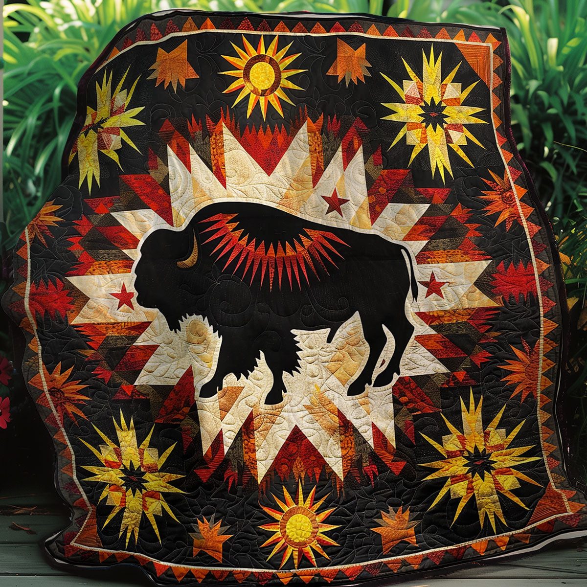 Bison Native American XR2106007CL Quilt