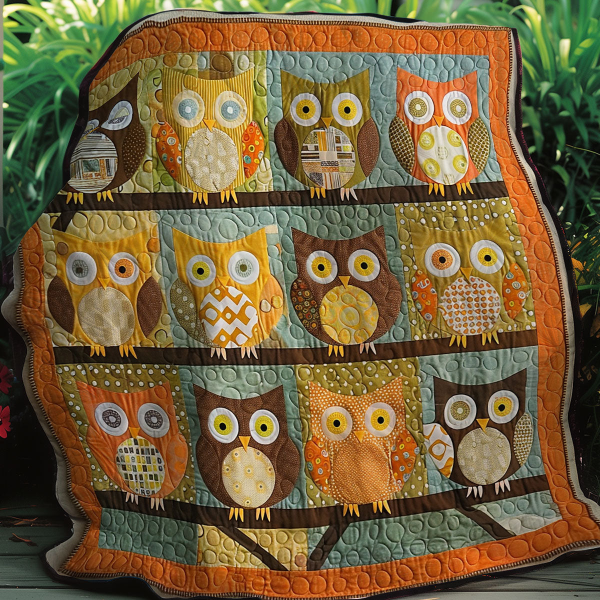 Branch Perch Owls XR2607023CL Quilt