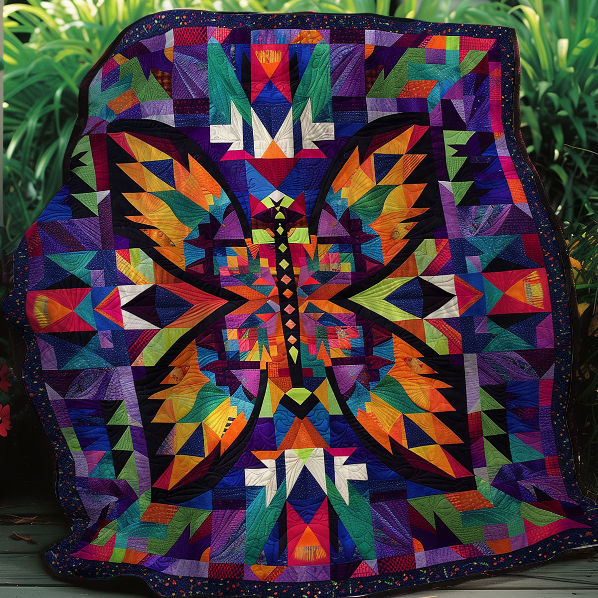 Butterfly Native American XR0407006CL Quilt