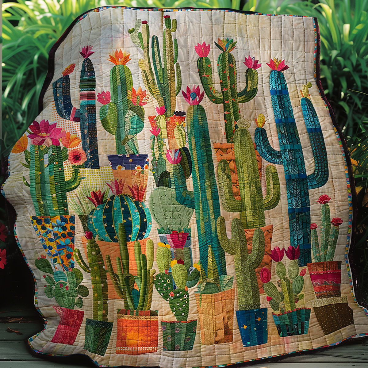 Cactus Garden XR2607027CL Quilt