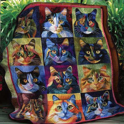 Cat Portraits XR250005CL Quilt