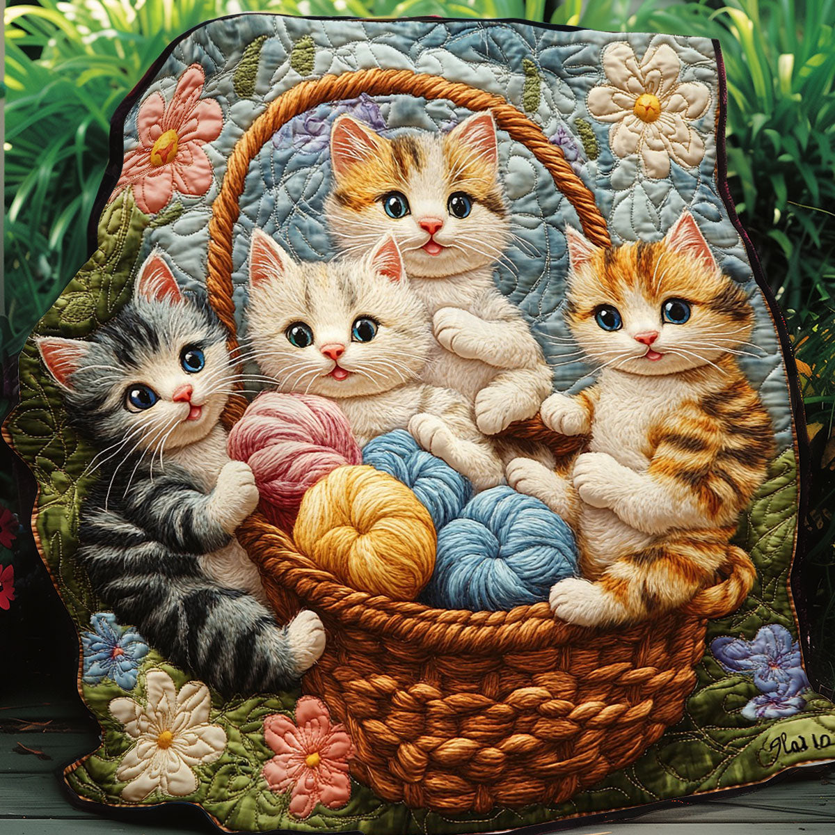 Cats And Wool WO0708002CL Quilt