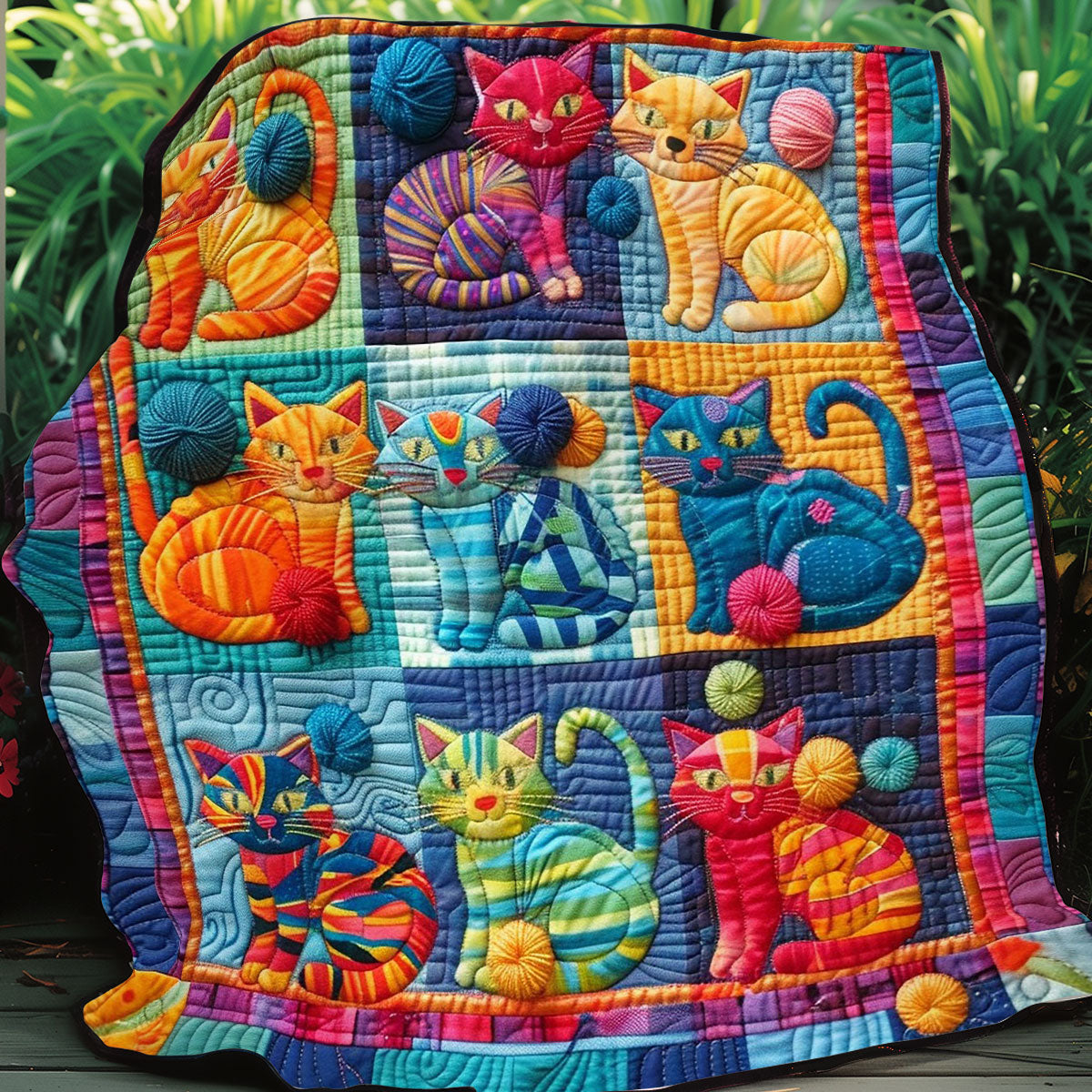 Cats And Yarns WO0908006CL Quilt