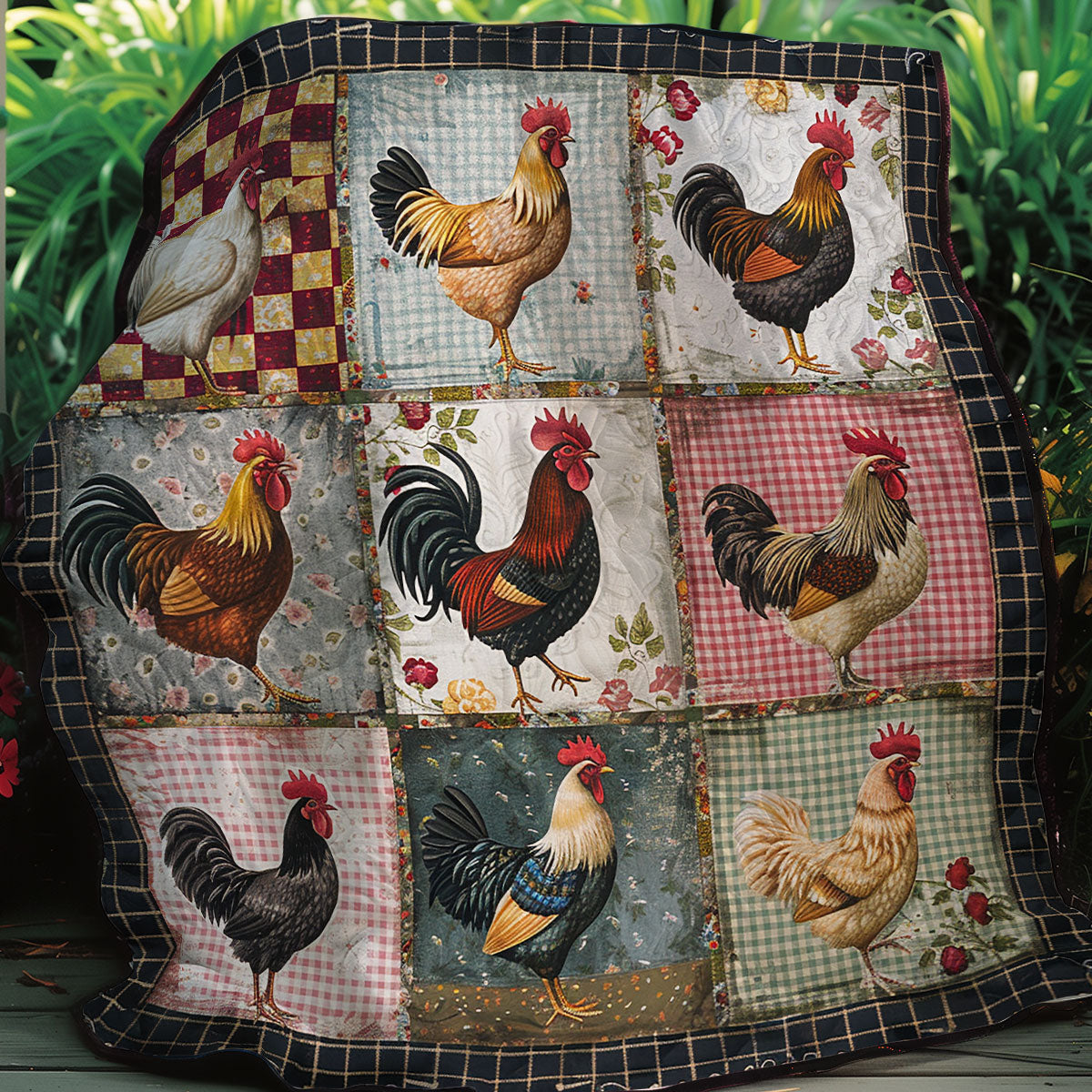 Chicken Lovers XR0107010CL Quilt