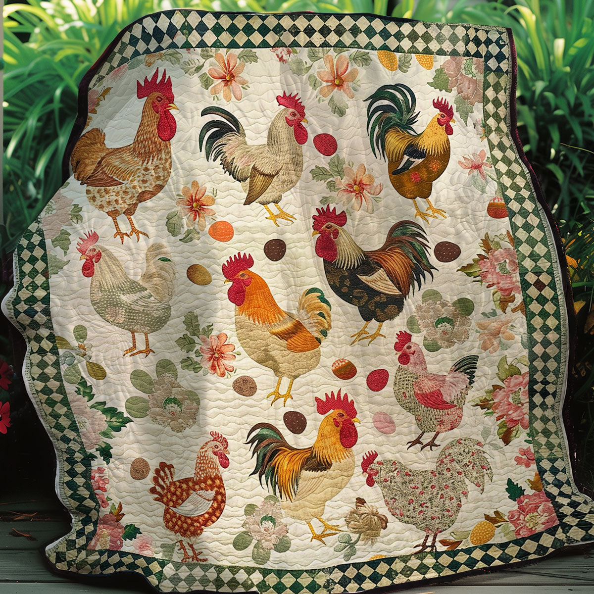 Chickens XR2606020CL Quilt