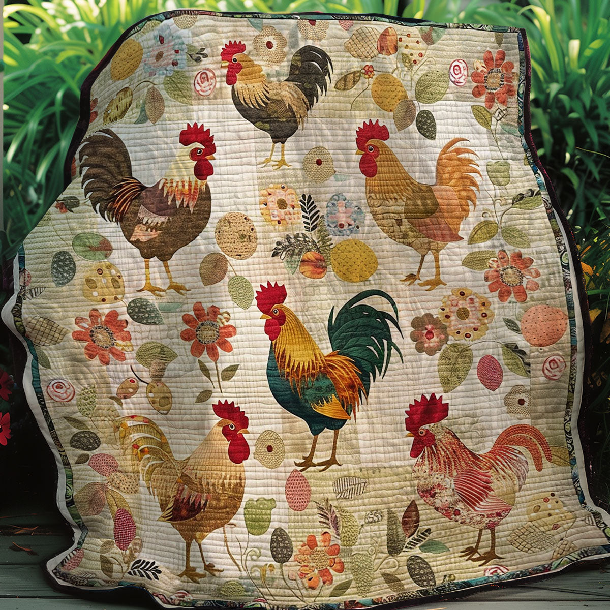 Chickens XR2606024CL Quilt