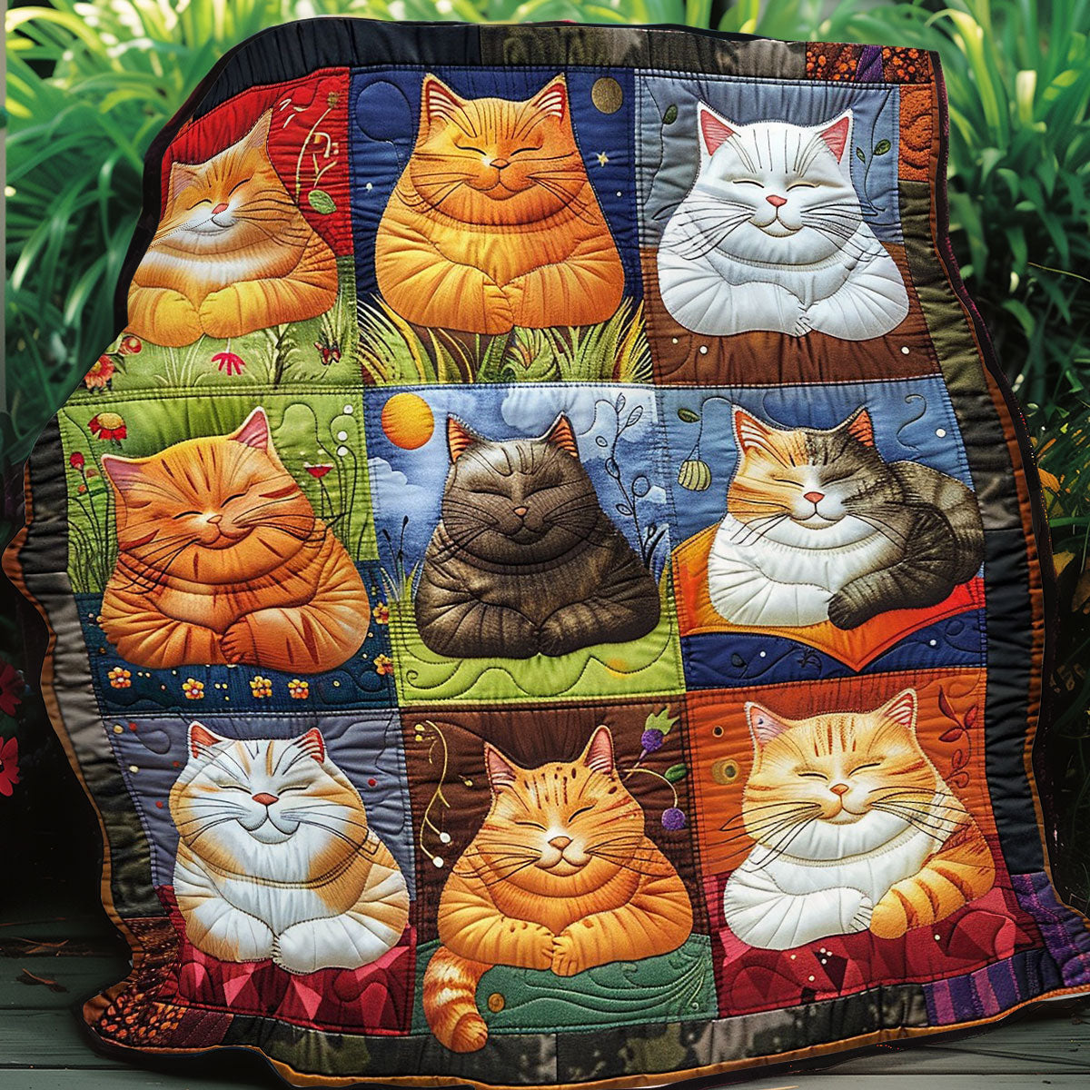 Chuppy Cats Sleeping WO1008004CL Quilt