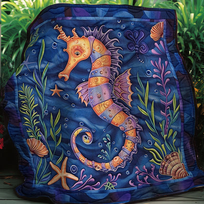 Colorful Seahorse WO3007014CL Quilt