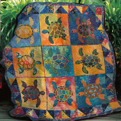 Colorful Turtles XR2806001CL Quilt