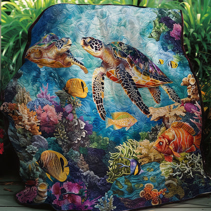 Couple Sea Turle XR2806011CL Quilt