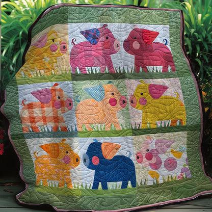 Cute Pigs XR2607029CL Quilt