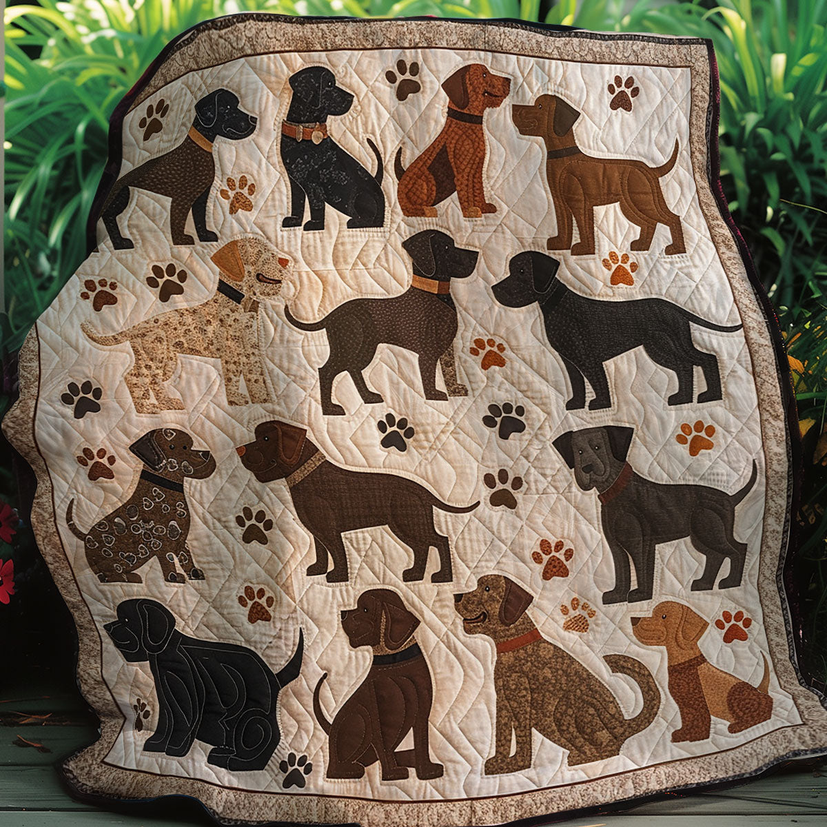 Dog Lovers XR0907014CL Quilt