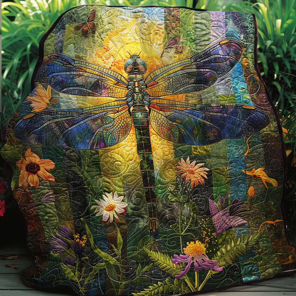 Dragonfly Lovers XR2606005CL Quilt