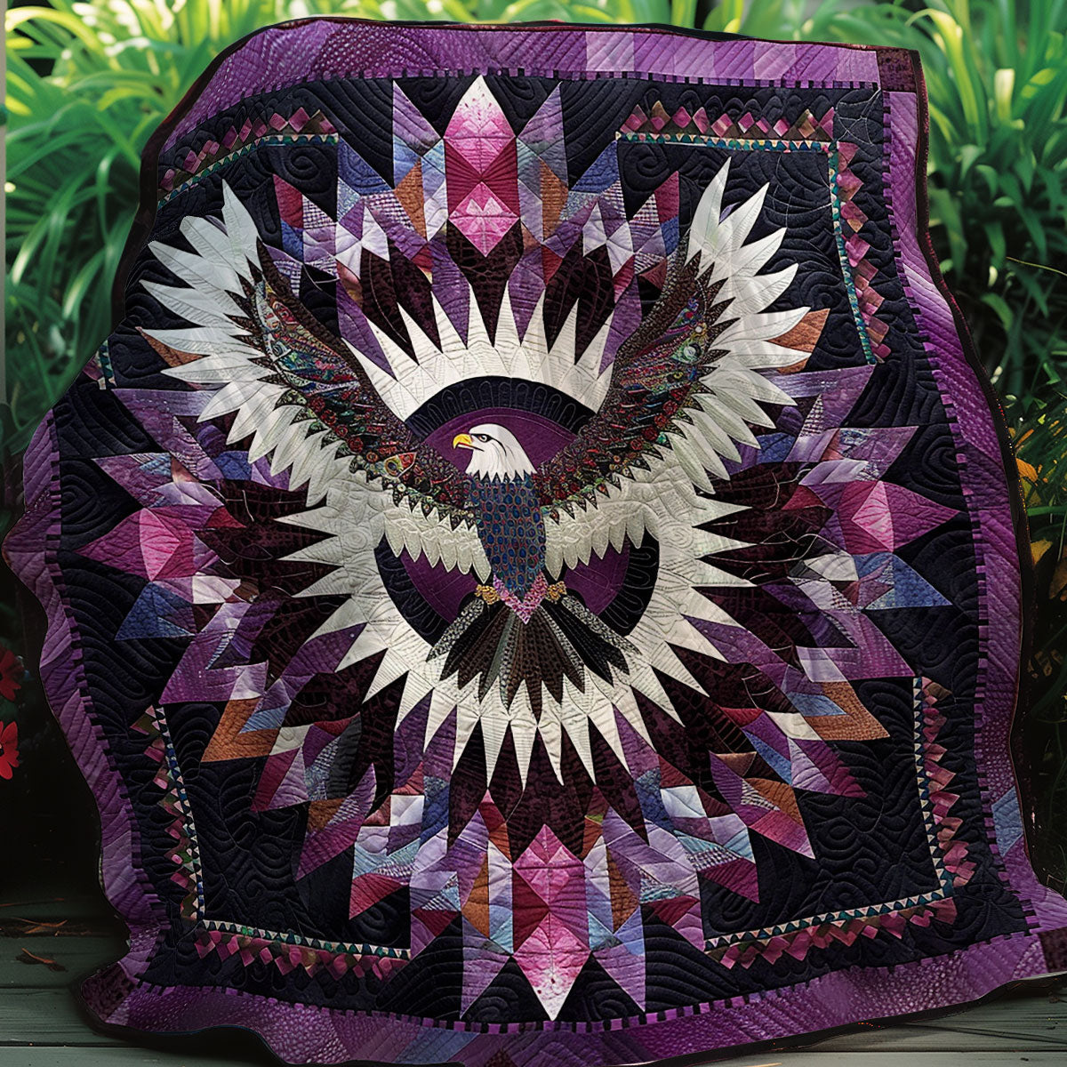 Eagle And Purple Star XR0607009CL Quilt