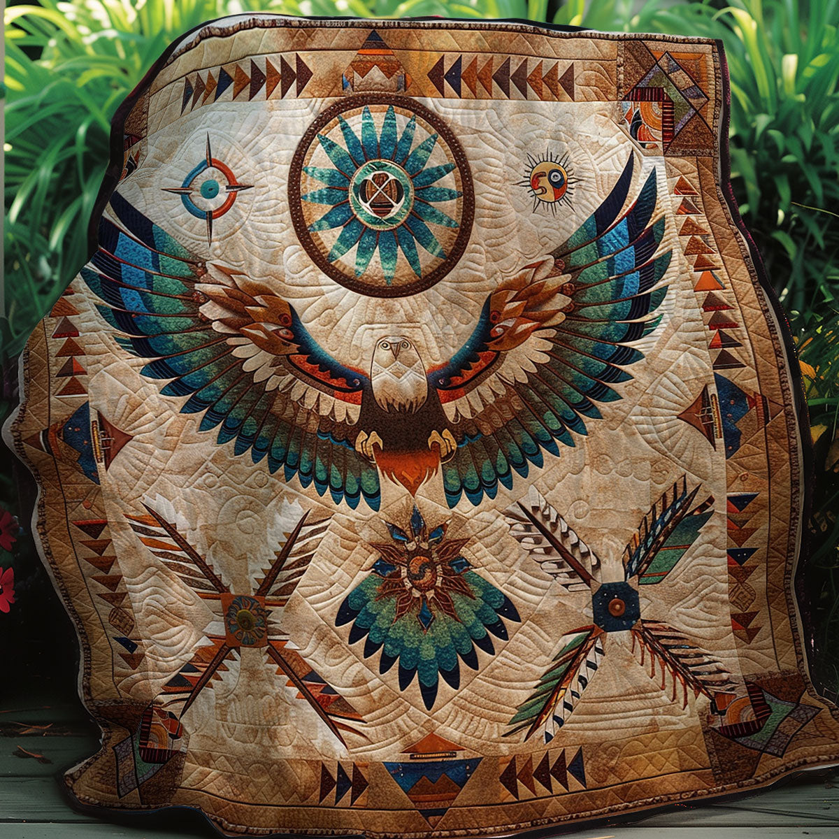 Eagle Native American XR0407023CL Quilt