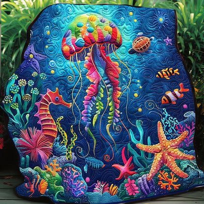 Exploring Ocean Jellyfish WO1008007CL Quilt