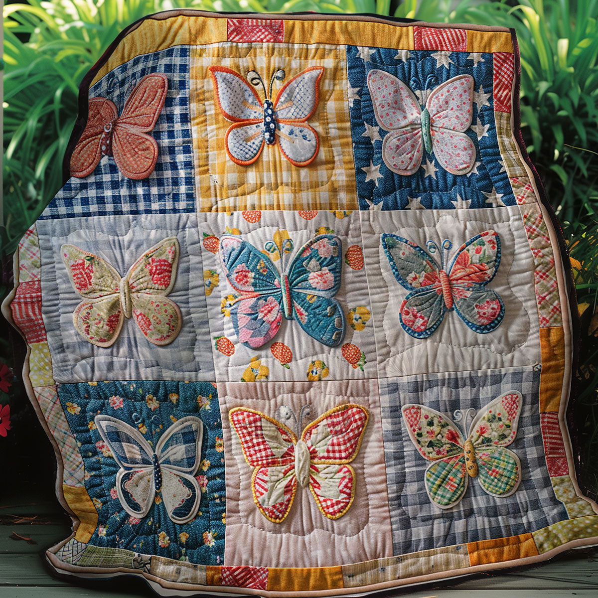 Fabric Butterflies XR2806013CL Quilt