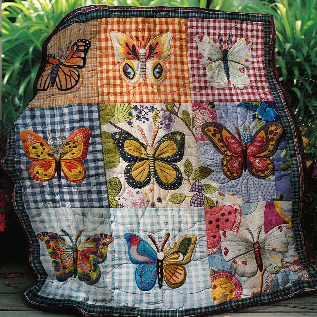 Fabric Butterflies XR2806014CL Quilt