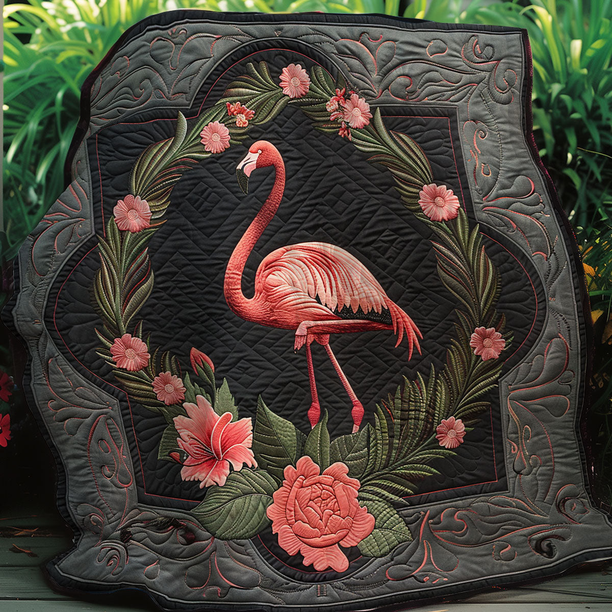 Flamingo Lovers XR2006010CL Quilt