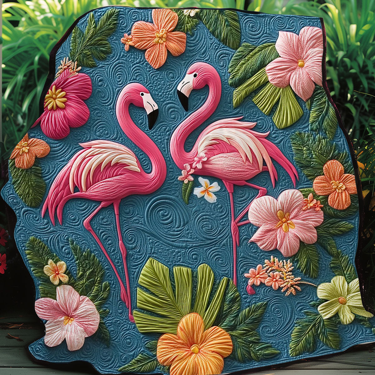 Flamingo Wonders WO0708005CL Quilt