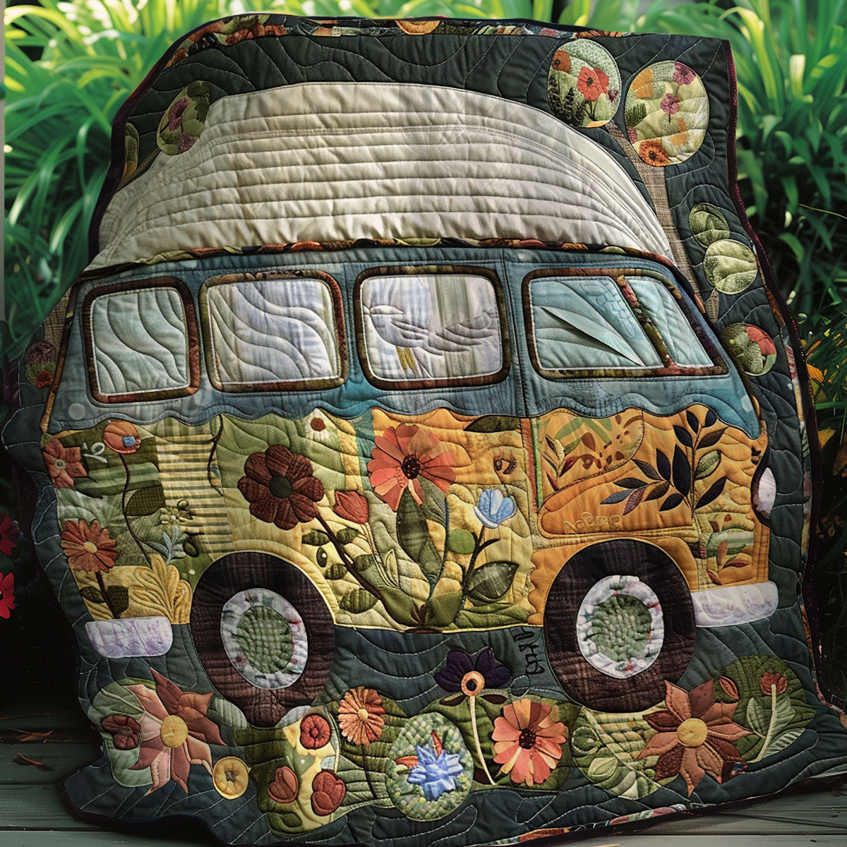 Floral Camper XR2207006CL Quilt