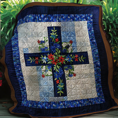 Floral Cross XR2406008CL Quilt