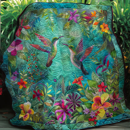 Floral Wing Hummingbird XR2407049CL Quilt