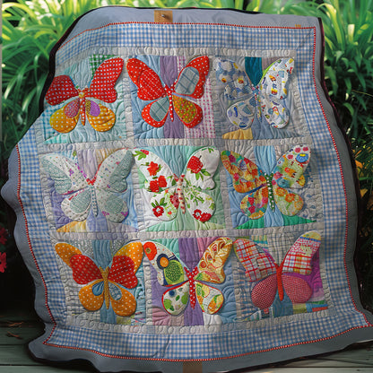 Flying Fabric Butterflies XR2607014CL Quilt