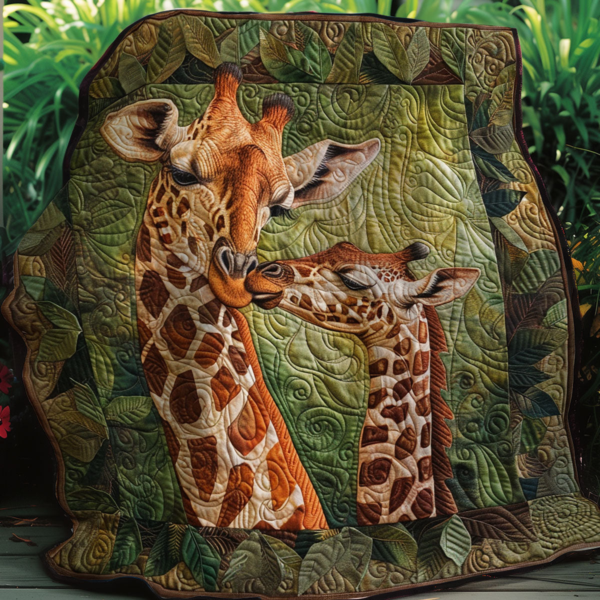 Giraffe Mom XR2607025CL Quilt