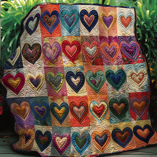 Hearts XR290610CL Quilt