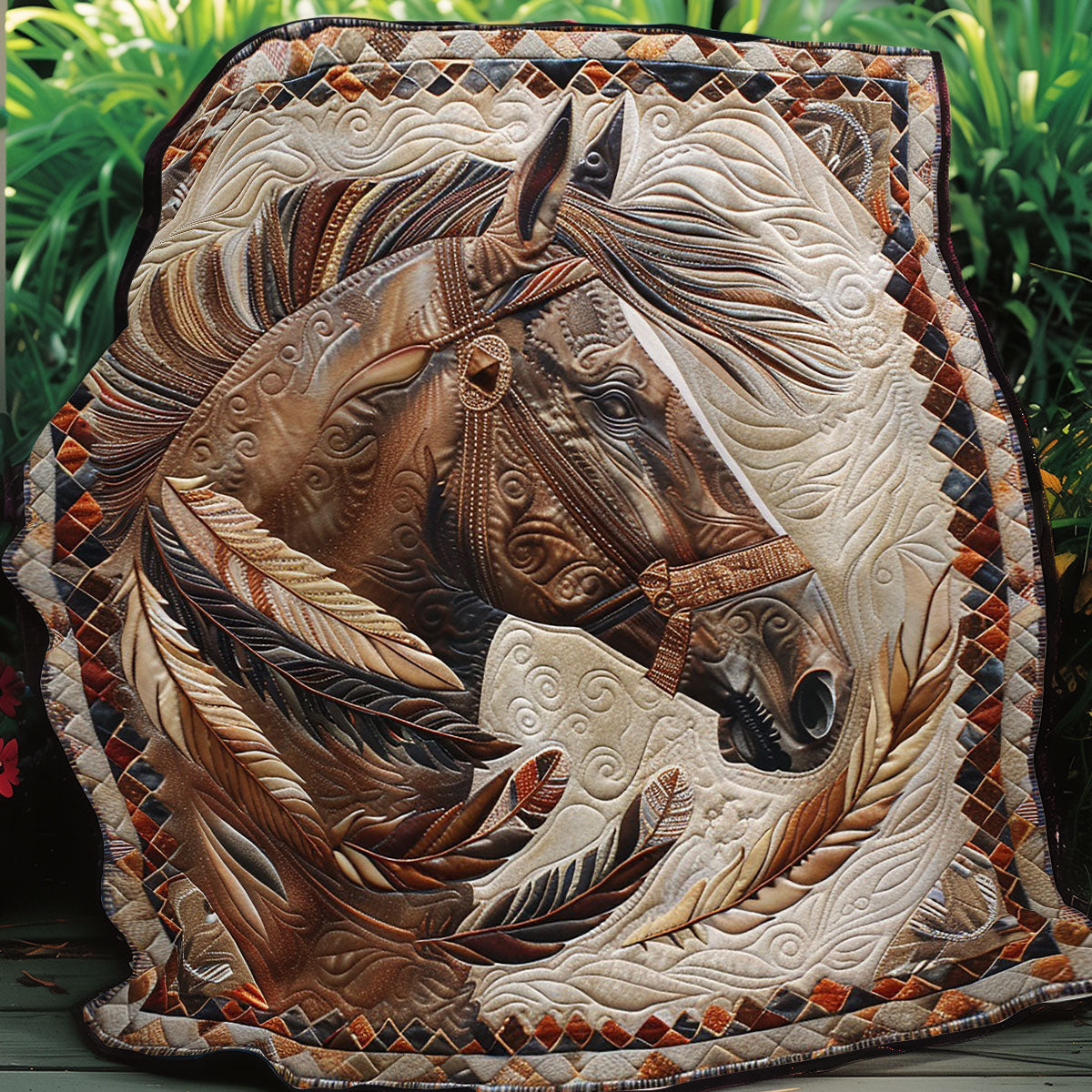 Horse Native WO1008029CL Quilt