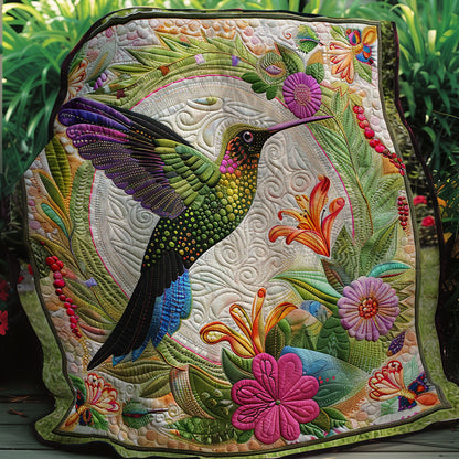 Humming And Flowers XR0507004CL Quilt