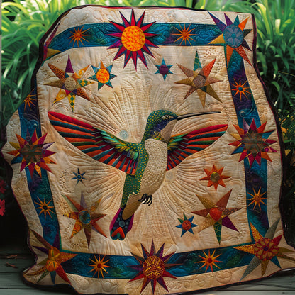 Hummingbird And Stars XR2007012CL Quilt