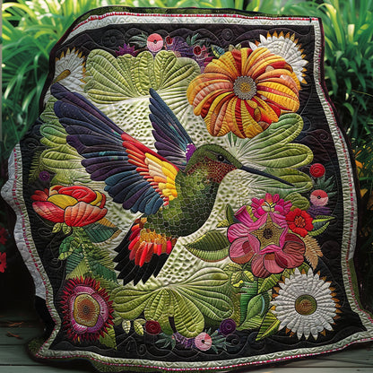 Hummingbird Flowers XR2007003CL Quilt