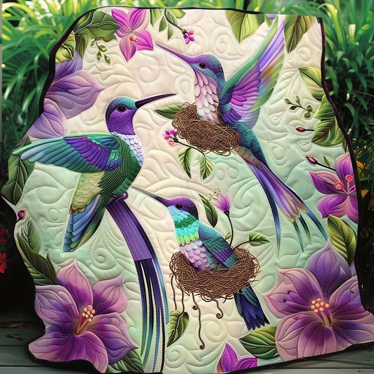 Hummingbird Harmony WO0908030CL Quilt