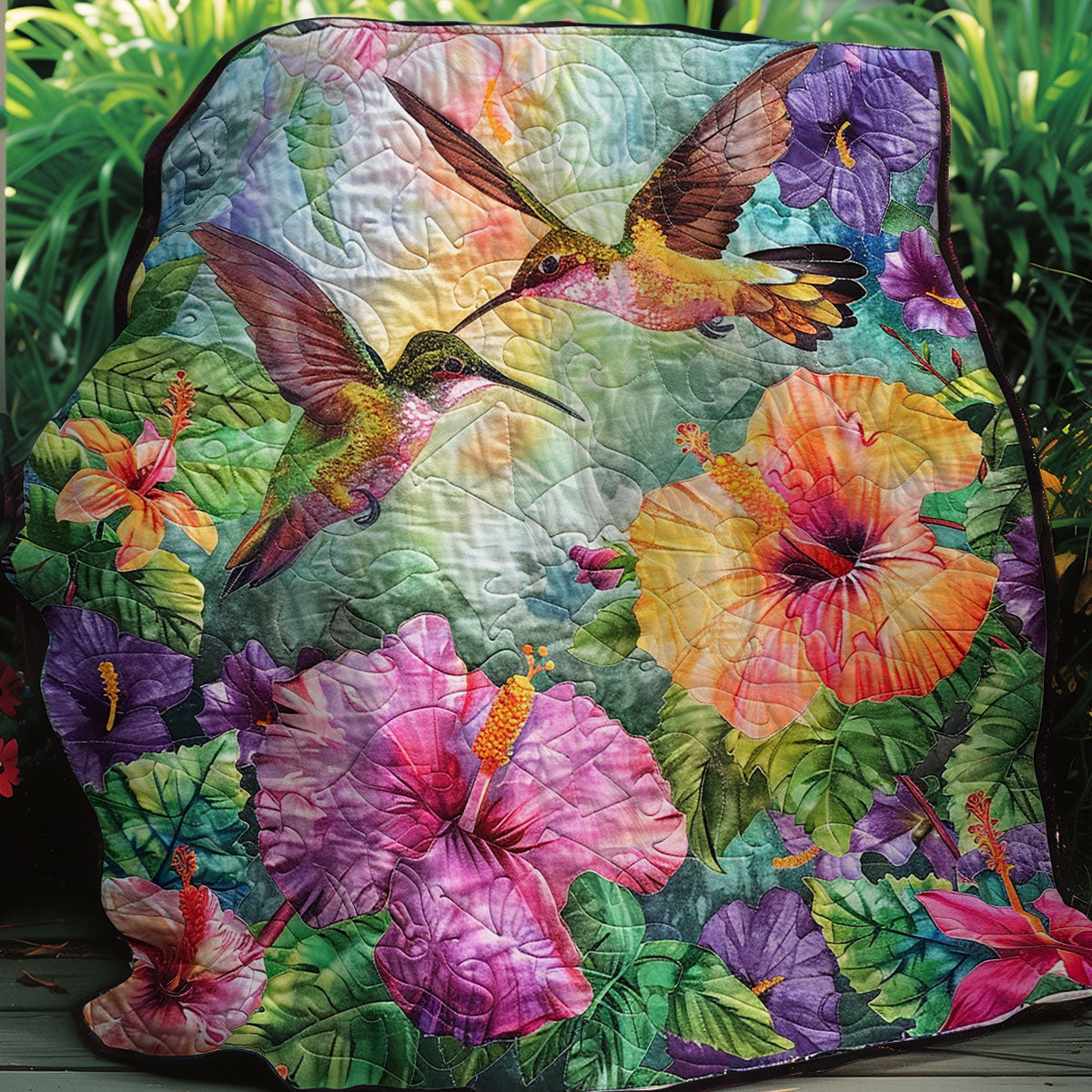 Hummingbird Lovers XR1007016CL Quilt