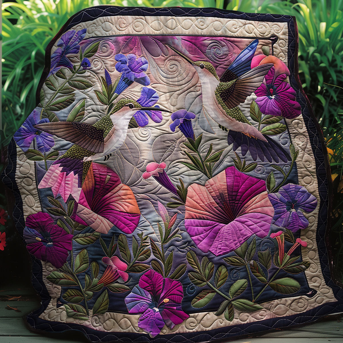 Hummingbird Lovers XR2706001CL Quilt