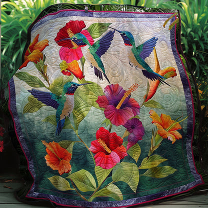 Hummingbirds XR1707005CL Quilt