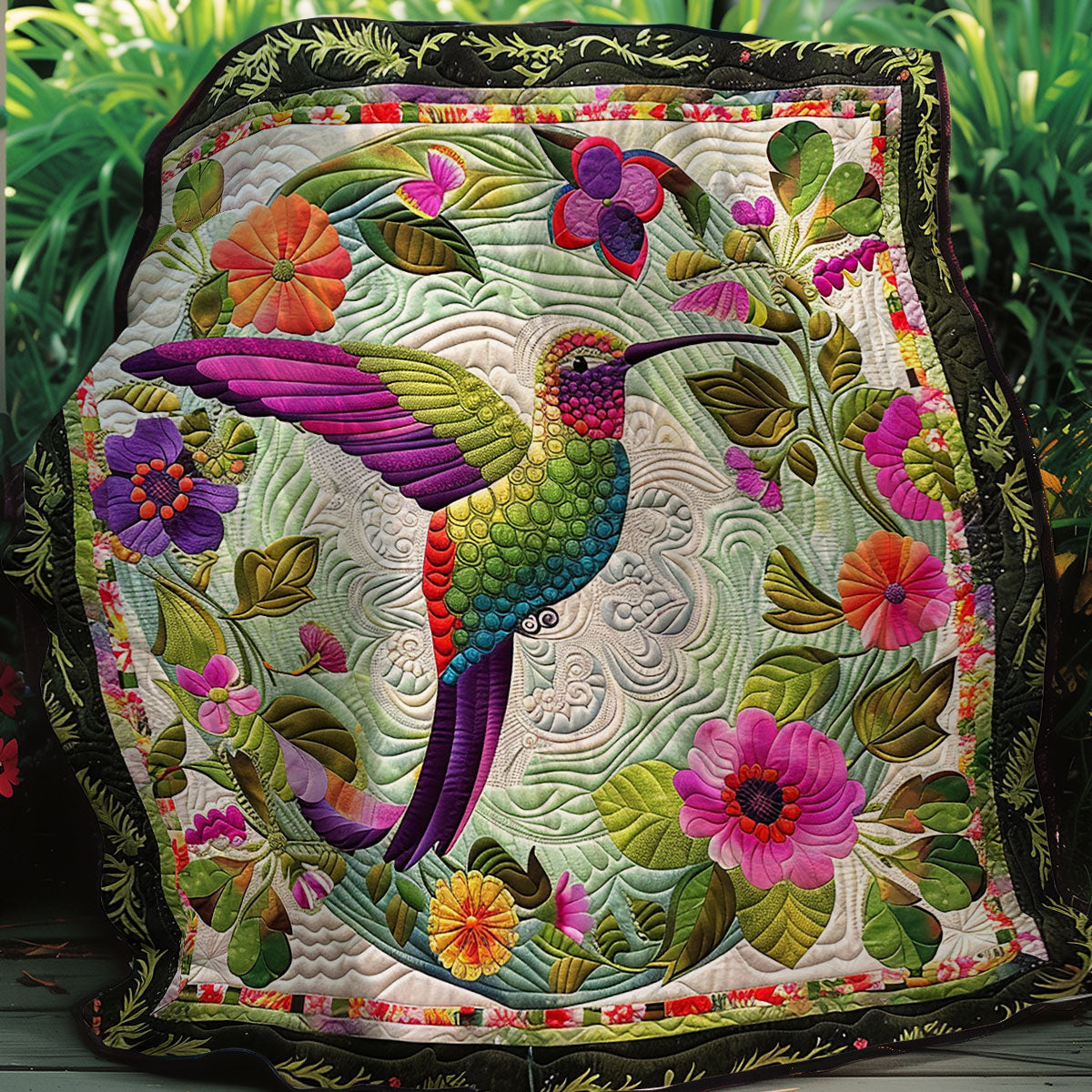 Hummingbirds XR2206002CL Quilt